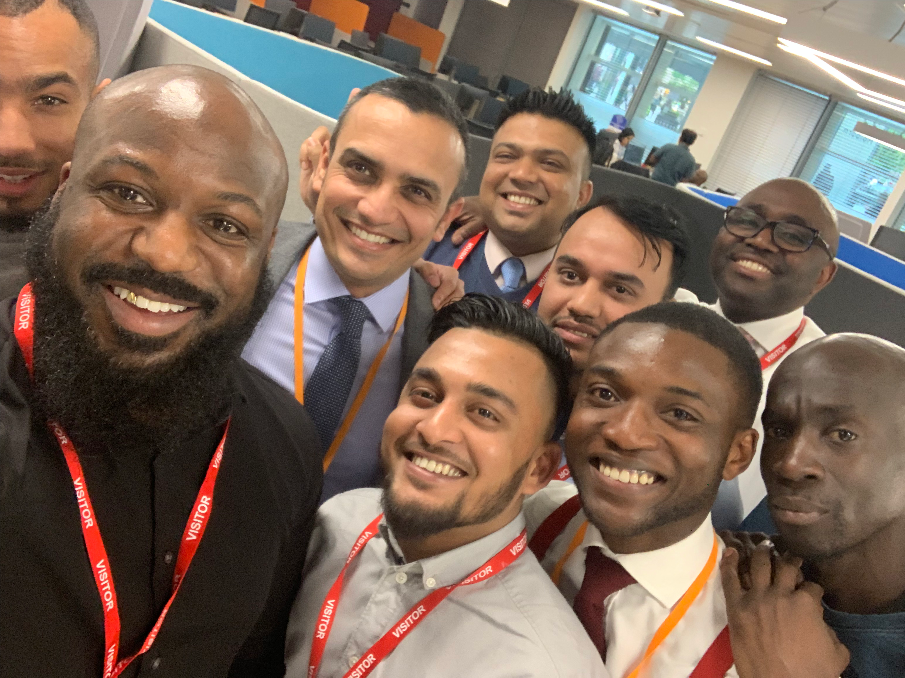 Leon leading a corporate leadership workshop